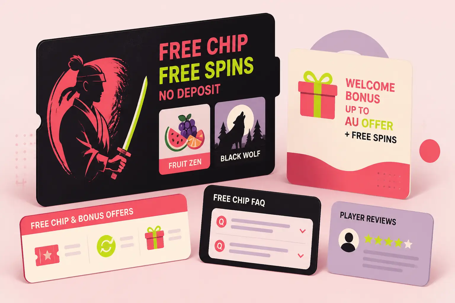 Spin Samurai Free Chip: 20 Free Spins No Deposit visual guide for Spin Samurai Casino